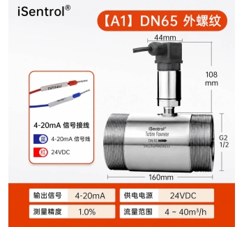 DN65不锈钢水流传感器4-40m&sup3;/h